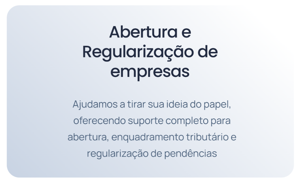 Abertura e Regularização de empresas